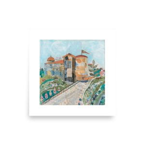 Colchester Castle mounted print