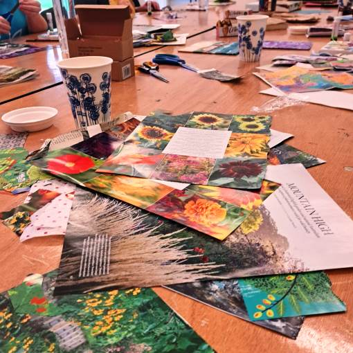 Workshop action 510x510 Lucy MacBrayne's 'Introduction to Collage' workshop