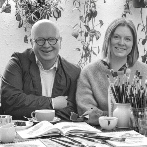 Russell Walker and Lucy MacBrayne - hosts of The Create Escape
